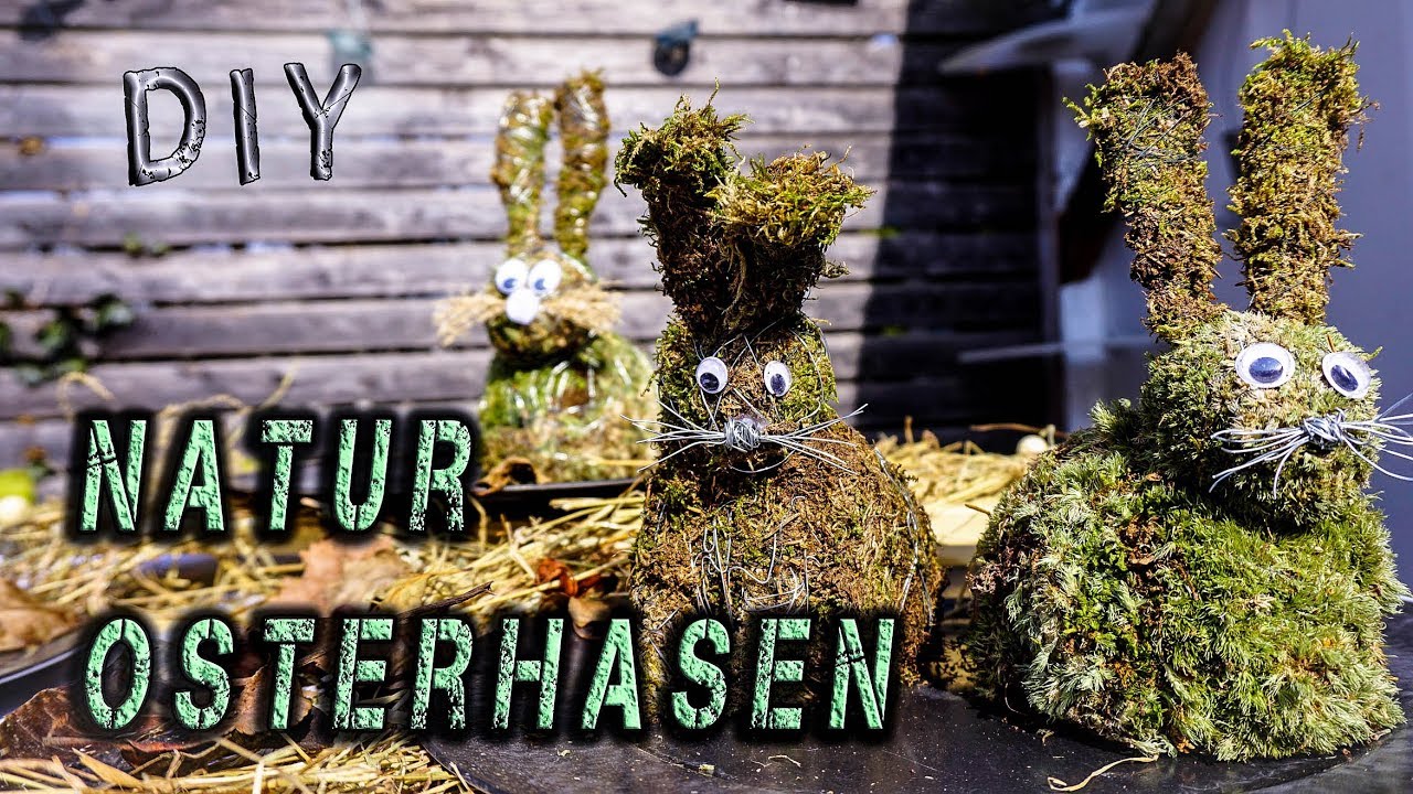 DIY Osterdeko  |  🥕Niedliche Natur Osterhasen🐇