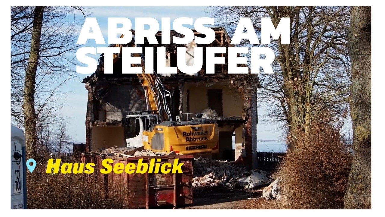 Haus Seeblick am Brodtener Ufer: Abriss der Villa hat begonnen