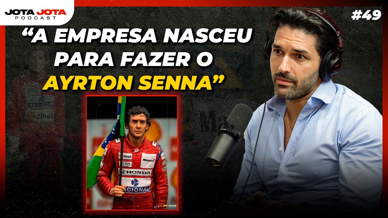 COMO FOI FEITA A ESTÁTUA DO AYRTON SENNA? (IRON STUDIOS) | JOTA JOTA PODCAST #49