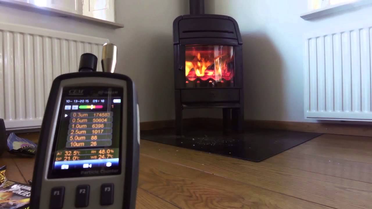 Fijnstofmeting Jotul F220 Houtkachel