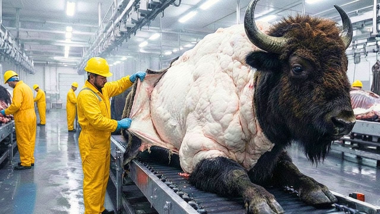 Dentro de la fábrica moderna de cuero de bisonte de piel cruda a cuero de lujo | Proceso completo