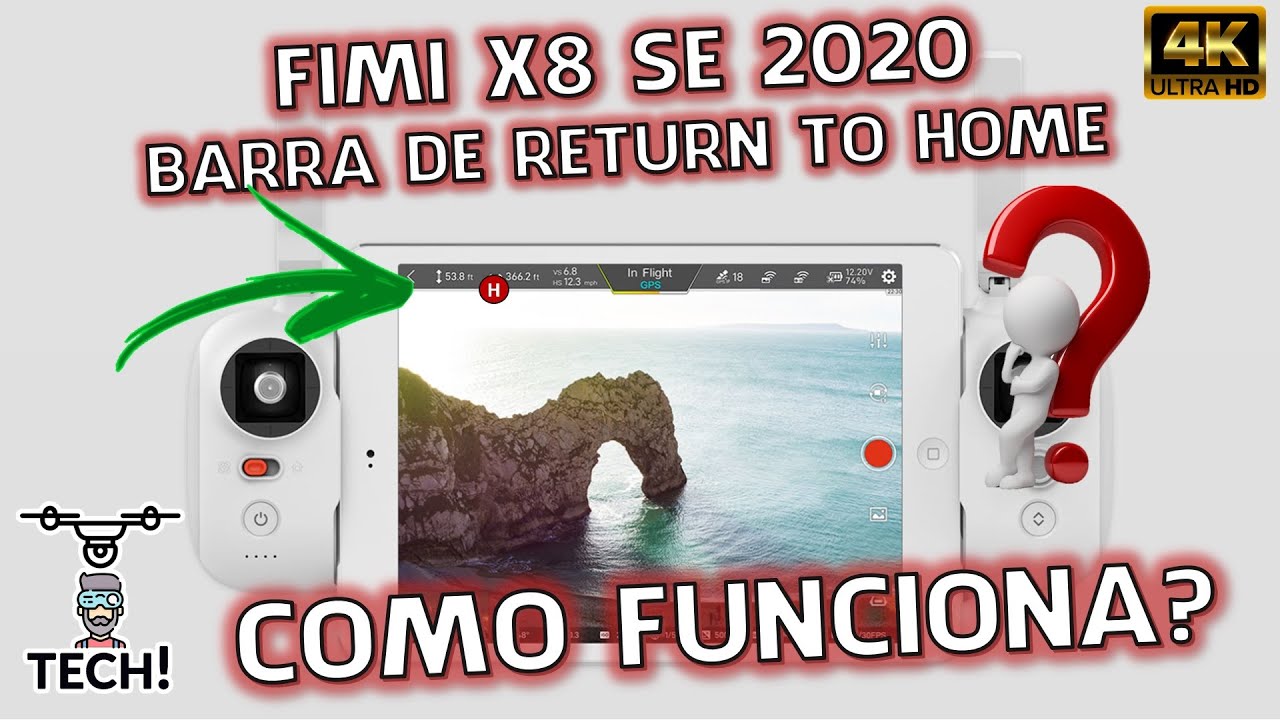 FIMI X8 SE 2022 e 2020 - Barra de Energia e RTH: Não voe sem saber disso! Vôo em 4k