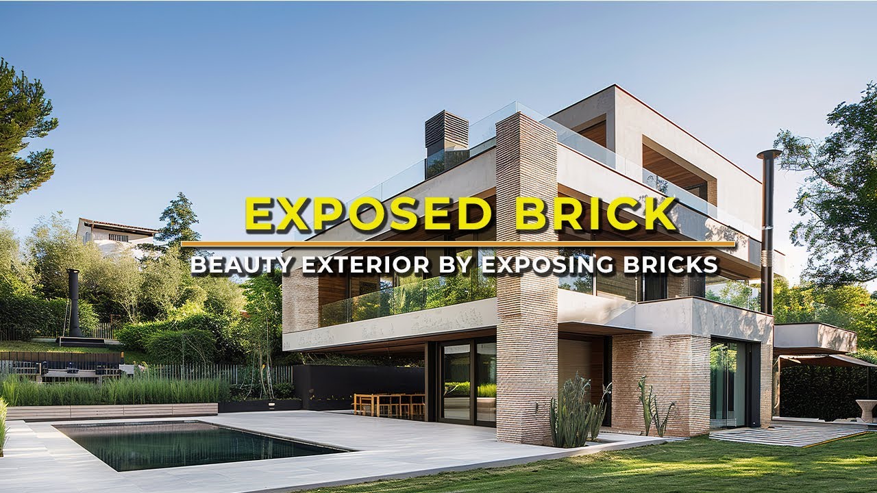 Timeless Charm of Modern House Architecture with Exposed Brick Elegance