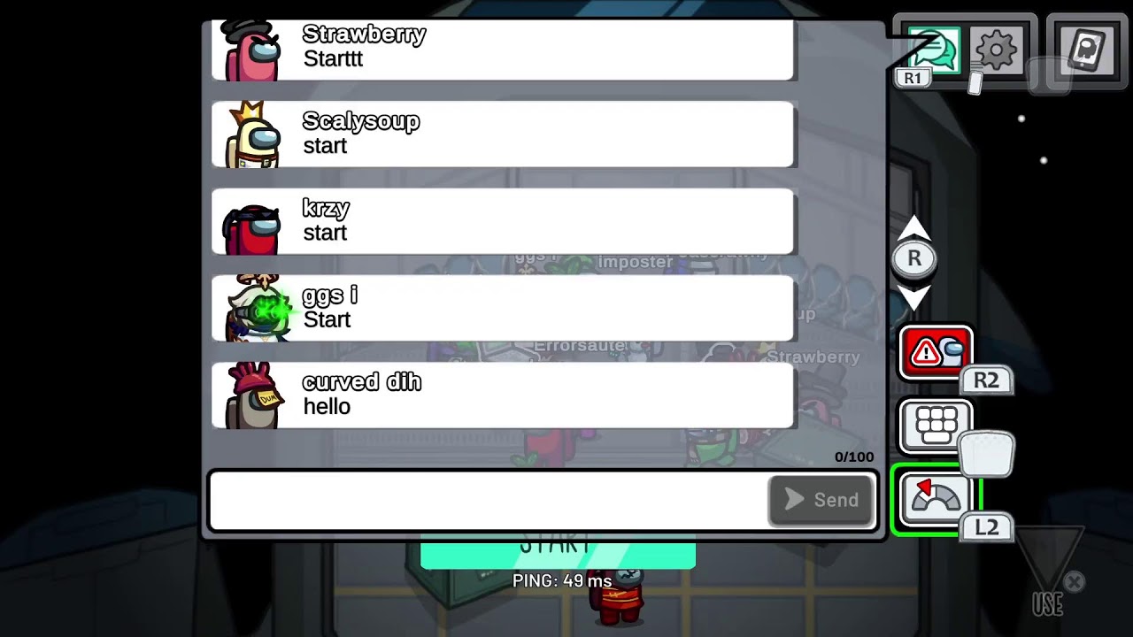 Among us with fans and tp again