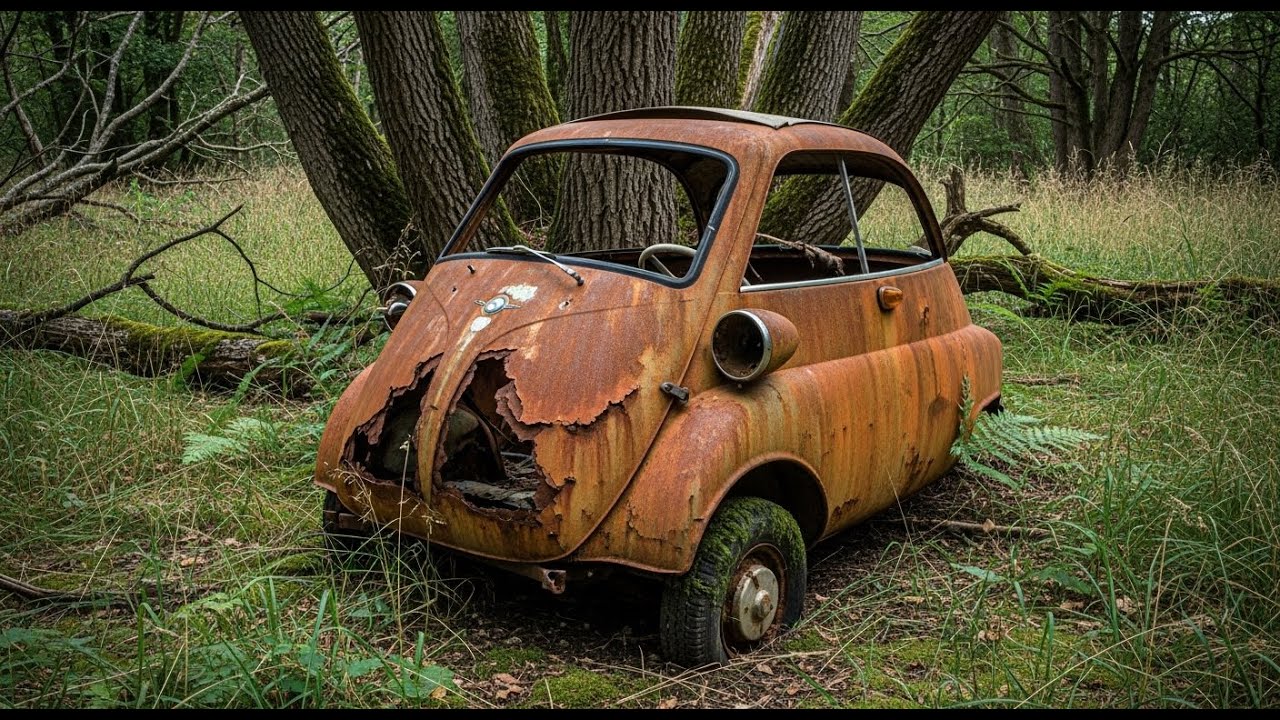 First Start After 40 Years: BMW Isetta Barn Find Restored from Forest to Highway Speed inJust 2 Days