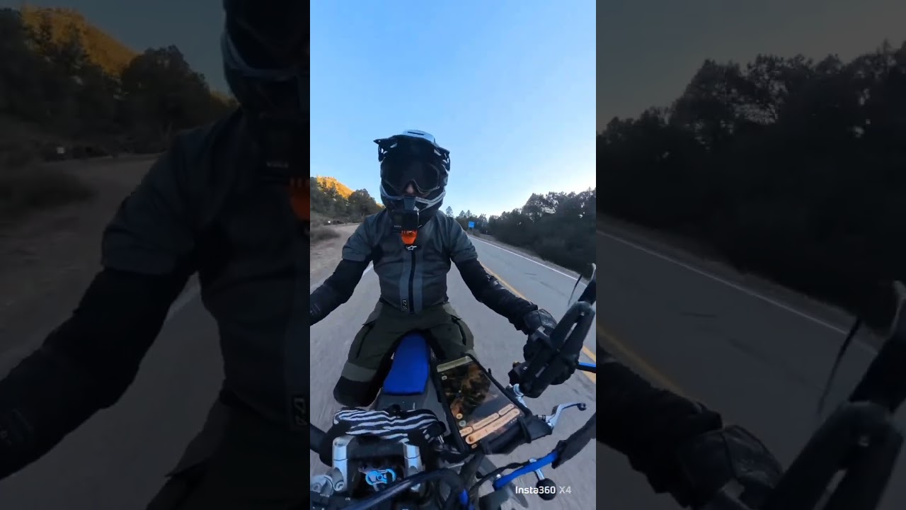 Apache creek hwy 32 insta 360 x4 on Suzuki DRZ400 