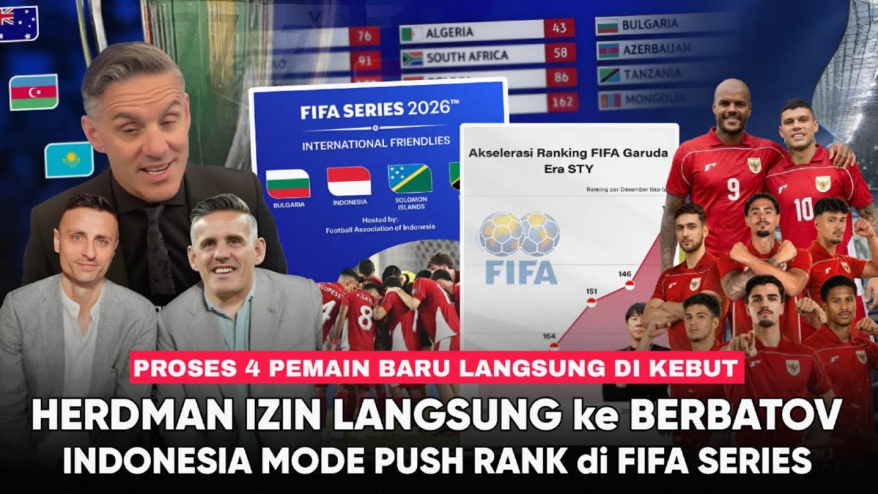 Herdman Temui Berbatov “INDONESIA Mode Push Rank FIFA” 4 Pemain BARU Dikebut