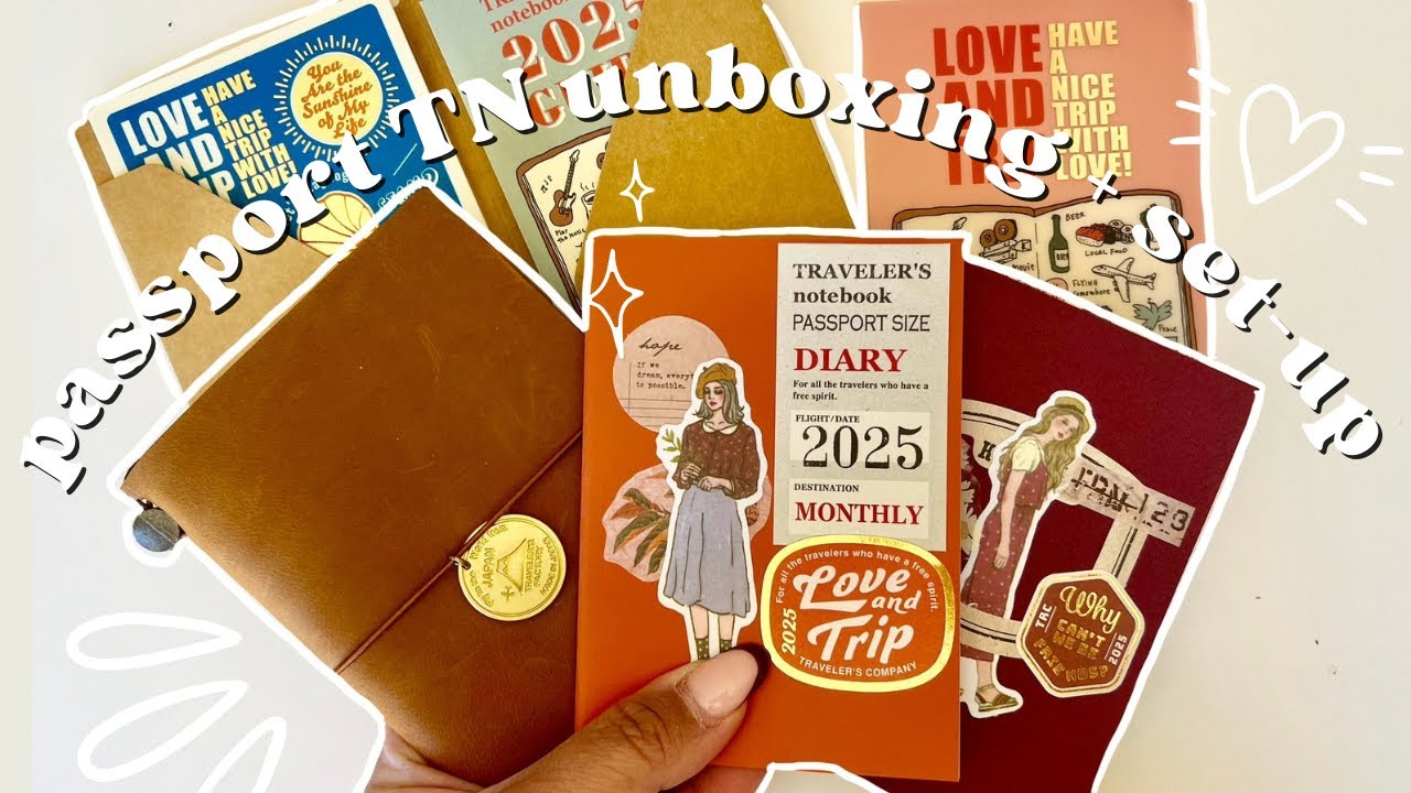 Passport TRAVELER’S Notebook Unboxing and Set-Up | 2025 Monthly Diary