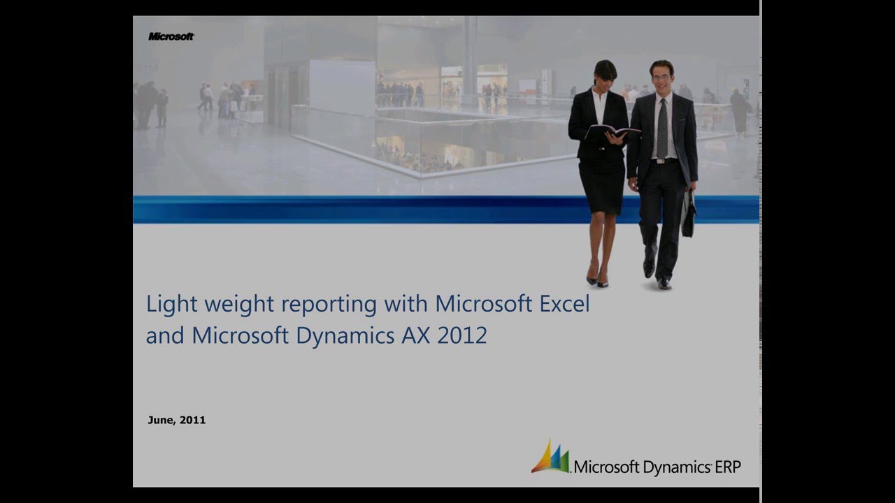 Microsoft Dynamics AX: Lightweight reporting in Excel