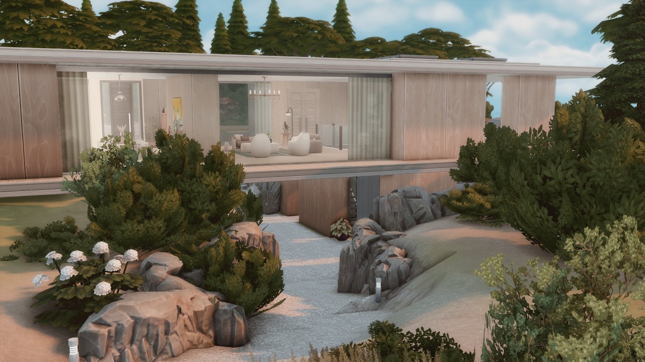 Modern Family House / The Sims 4 / no cc / stop motion