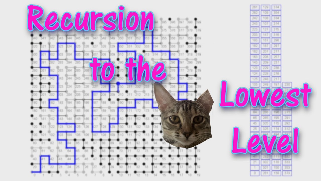 Рекурсия на самый низкий уровень