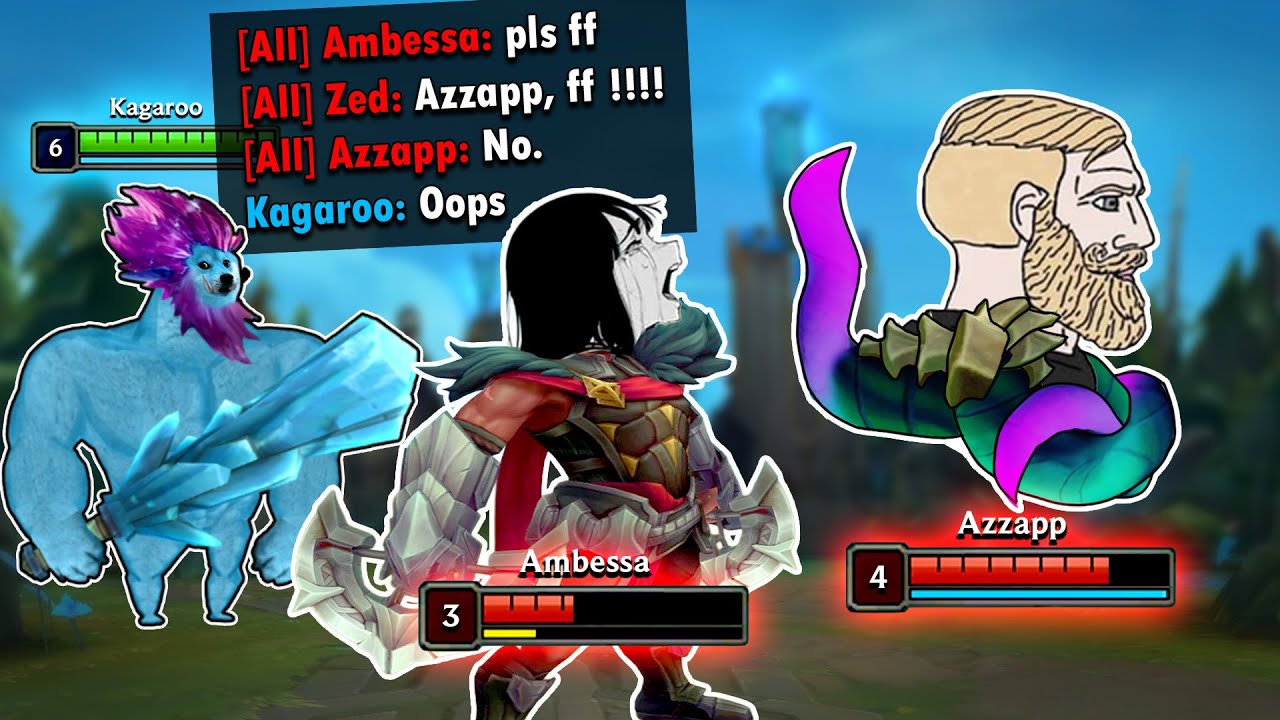 Tilting AZZAPP's whole team with my TRUNDLE