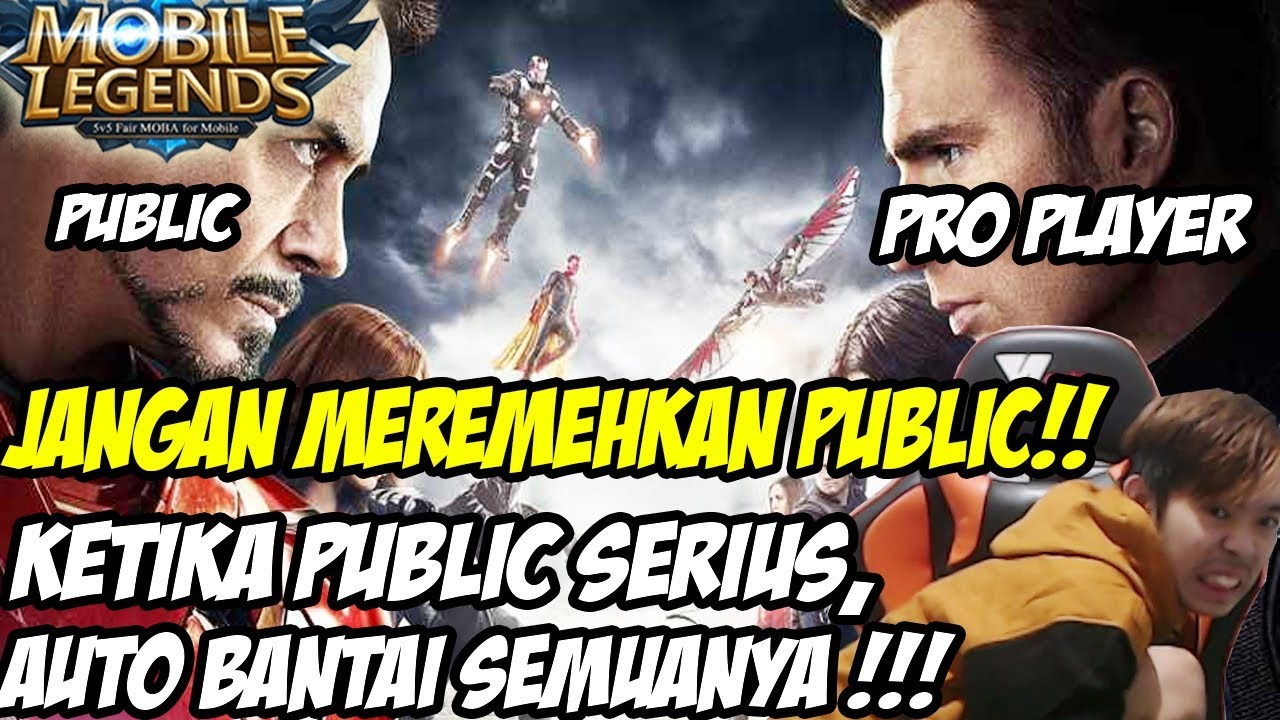 5 PUBLIC VS TEAM ESPORT ! SEMUA MEMPERTARUHKAN MMR ! - Mobile Legends Indonesia