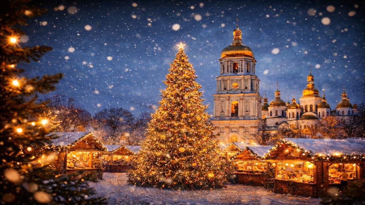 Christmas Market in Kyiv 🎄 Food, Lights & Holiday Magic