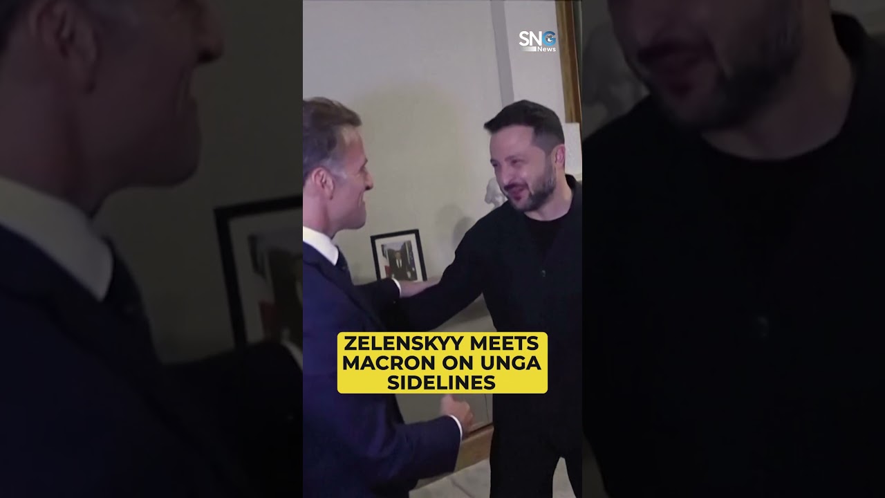 WATCH: Zelenskyy meets Macron in New York ahead of UN General Assembly