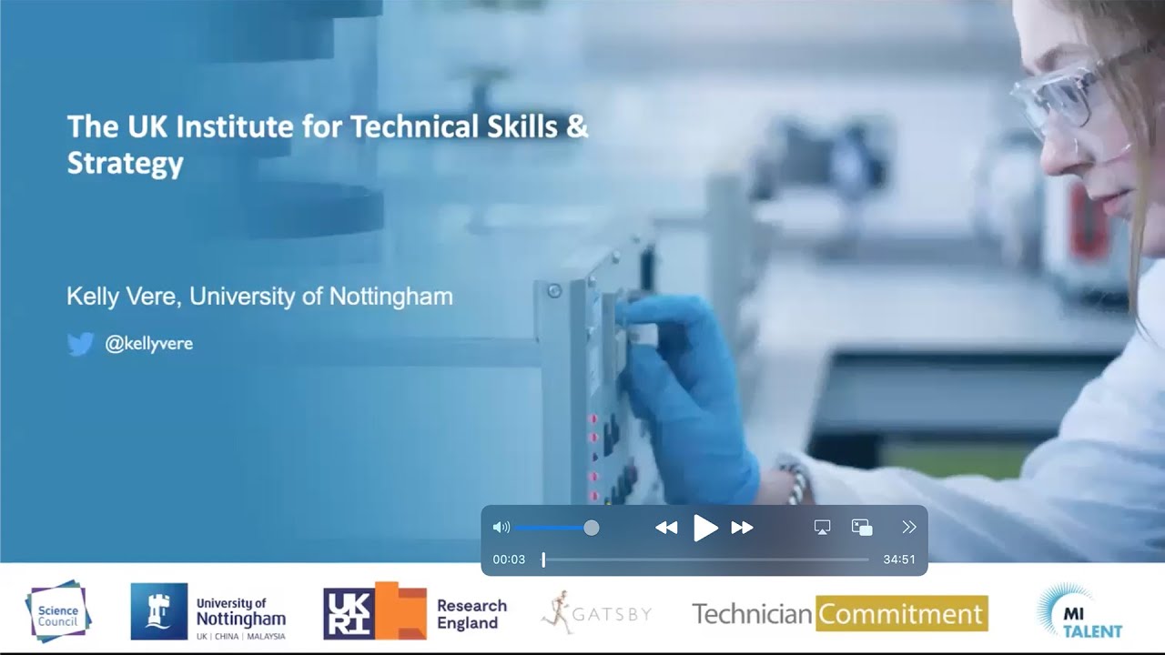 Kelly Vere - Keynote Speech - An introduction to the UK Institute for Technical Skills and Strategy