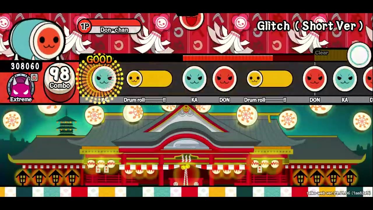 Kipgubb - Glitch (Short Version) Taiko no Tatsujin/Taiko Drum Master Chart (With TJA Download)