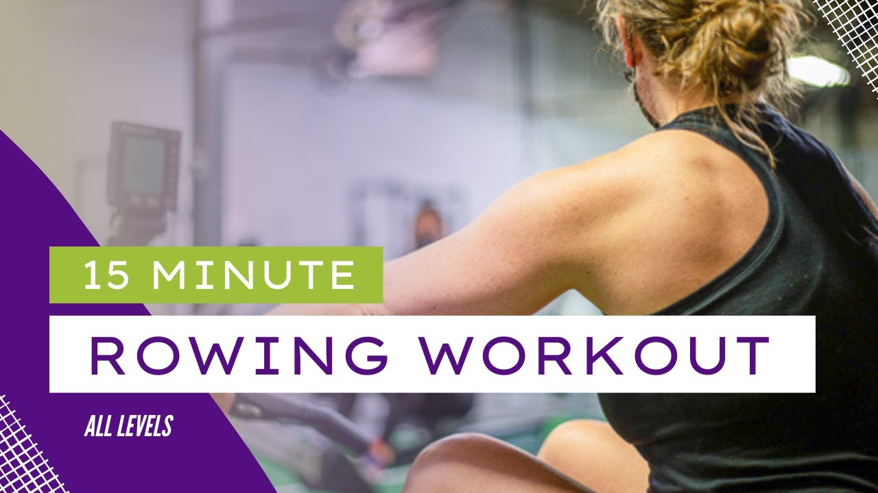 Fun Workout! 15-minute Low-Impact Rowing Machine Workout For All Levels