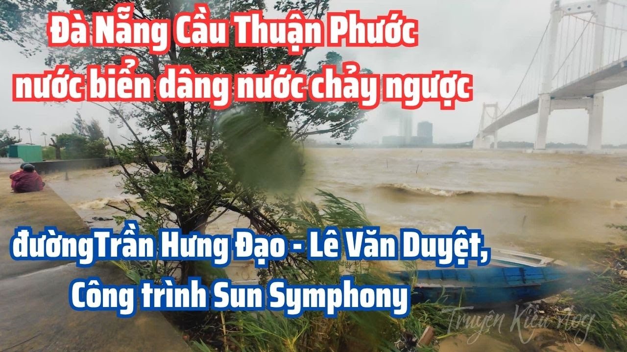 Đà Nẵng: Ảnh hưởng bão 12 đườngTrần Hưng Đạo - Lê Văn Duyệt - CT Sun Symphony - cầu Thuận Phước