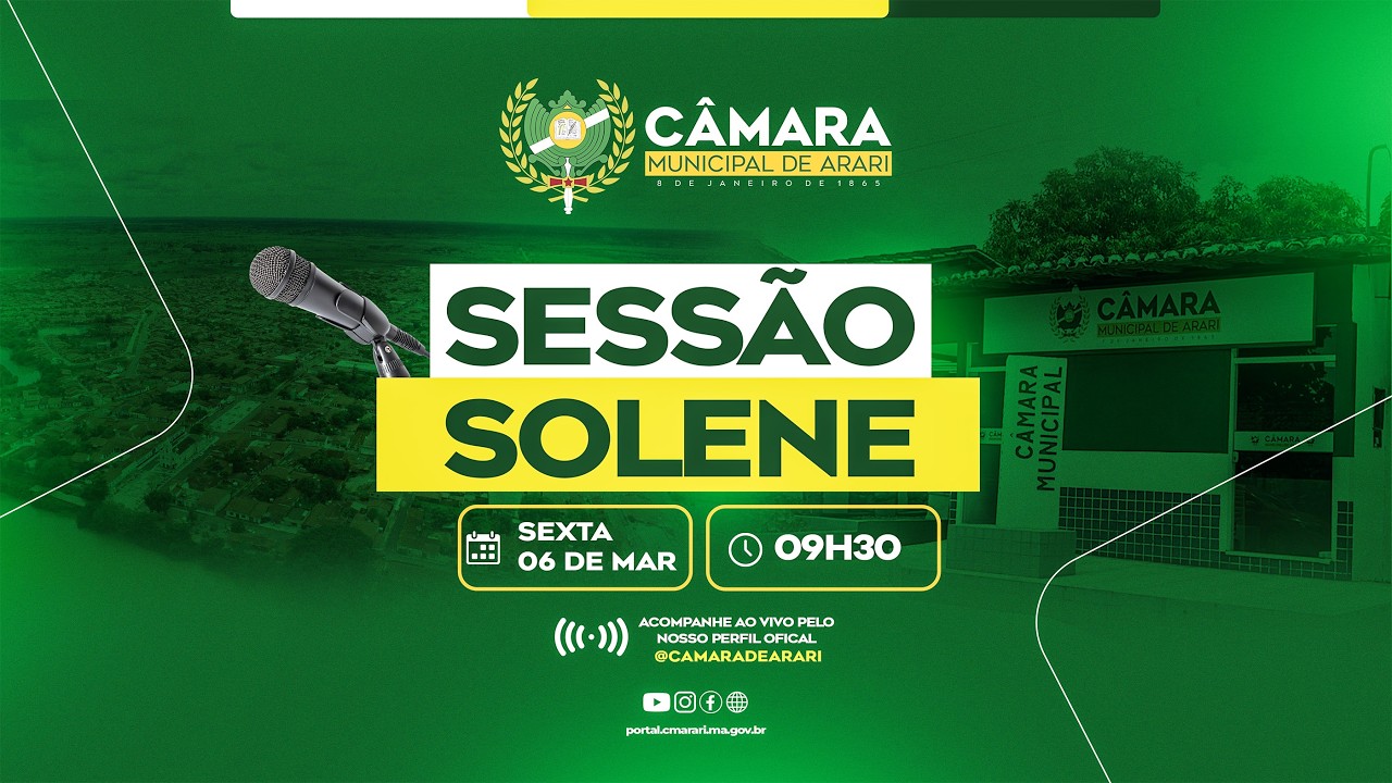SESSÃO SOLENE. 06/03/2026