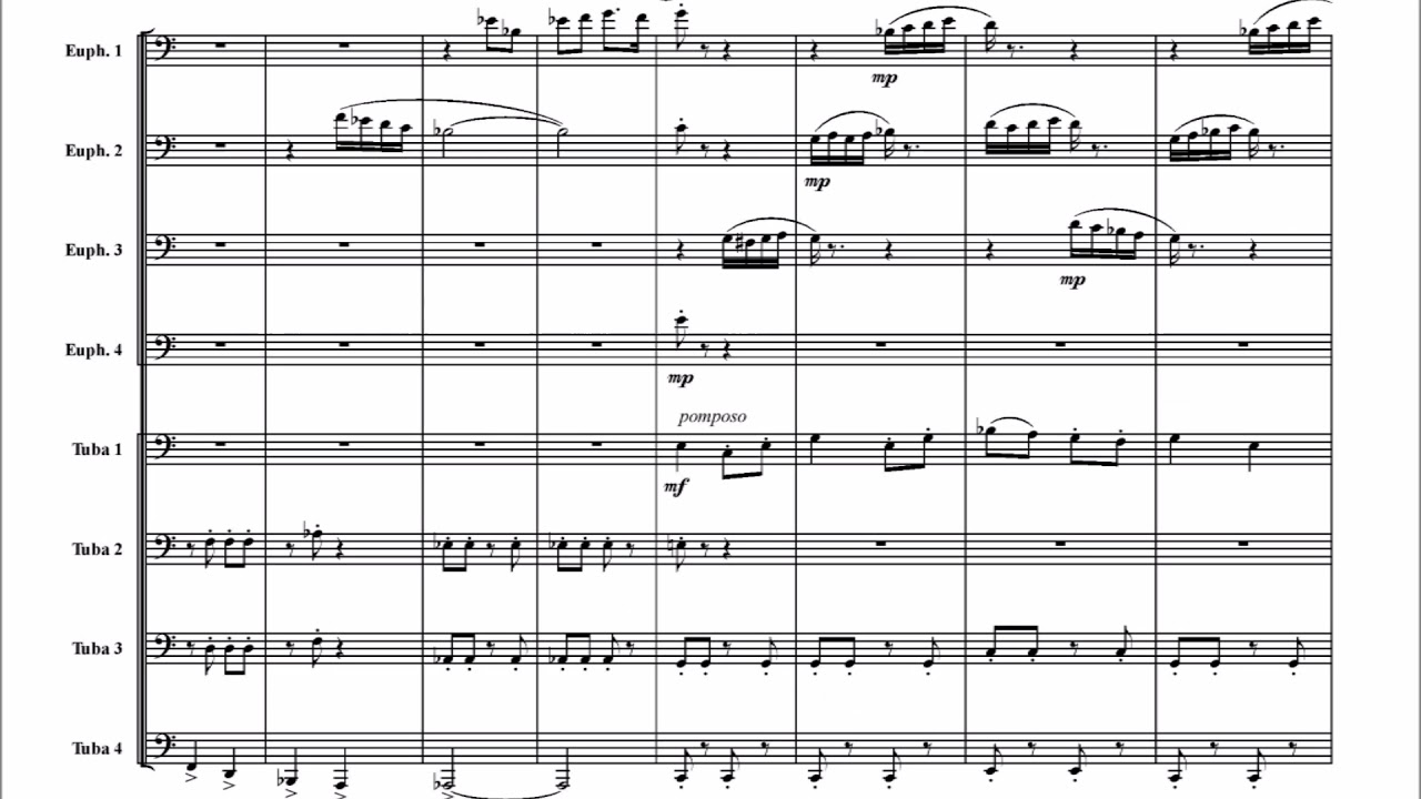 JOURNEY THROUGH SPACE for Tuba-Euphonium Ensemble