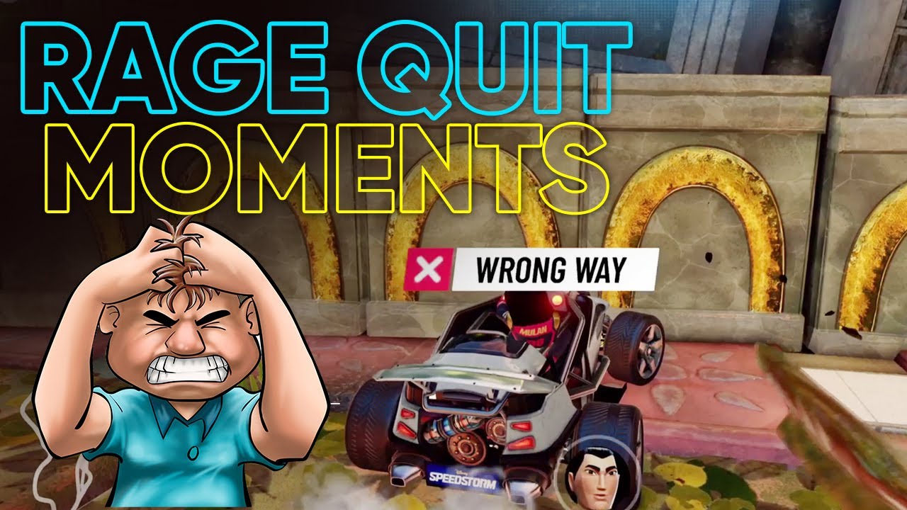Disney Speedstorm | Funny Rage Quit Moments Part 1