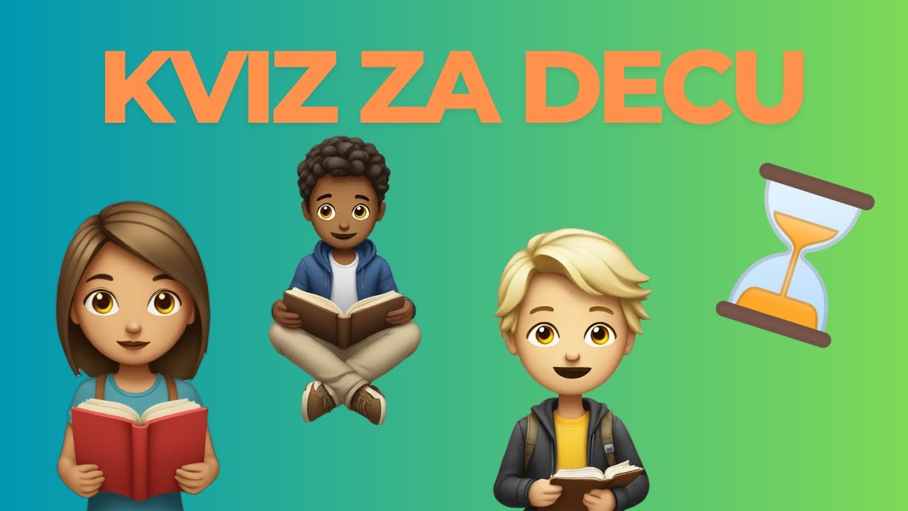 Kviz znanja za decu od 2 do 4 godina