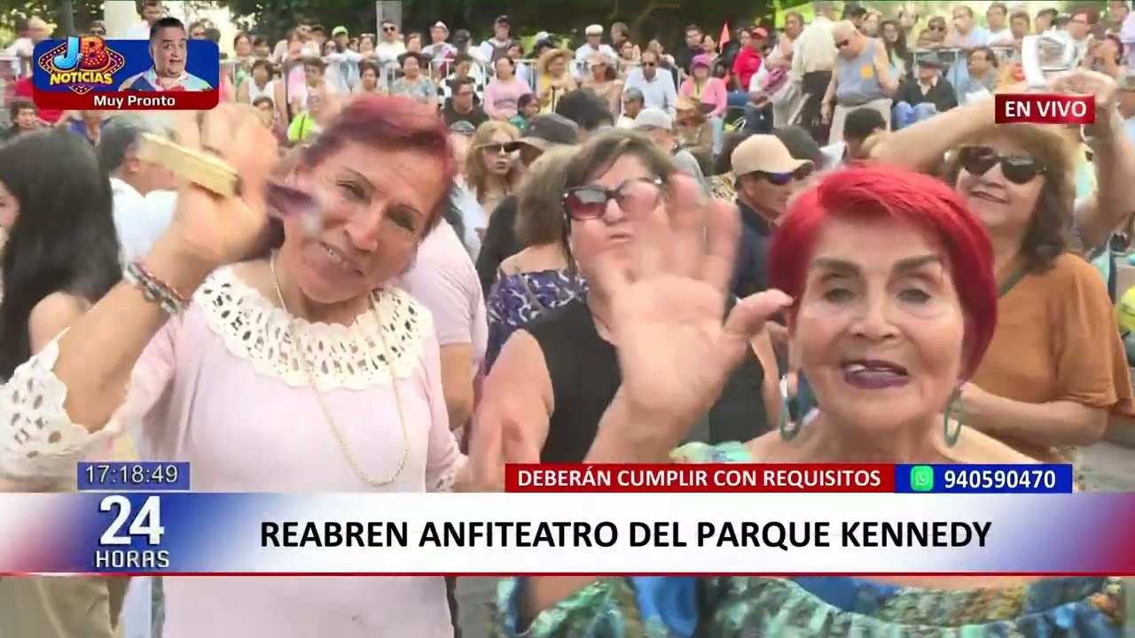 24 HORAS Reabren anfiteatro del Parque Kennedy en Miraflores
