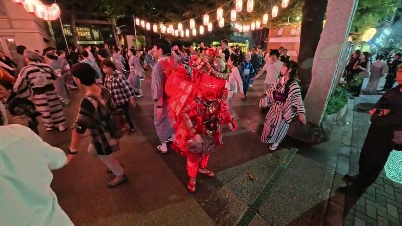 花笠音頭　六本木龍土町盆踊り25　2025年10月4日　六本木天祖神社例大祭奉納踊り　東京都港区
