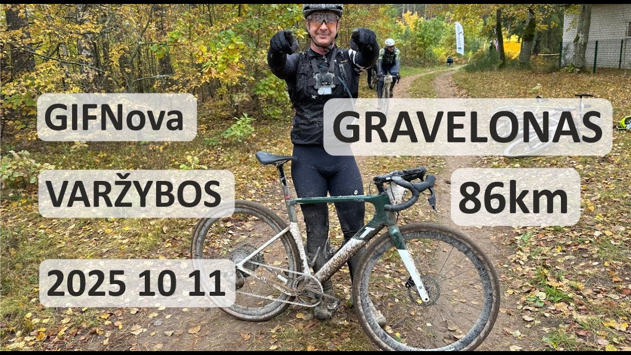 Gravelonas GIFNova, 86km dviračių varžybos 2025 10 11
