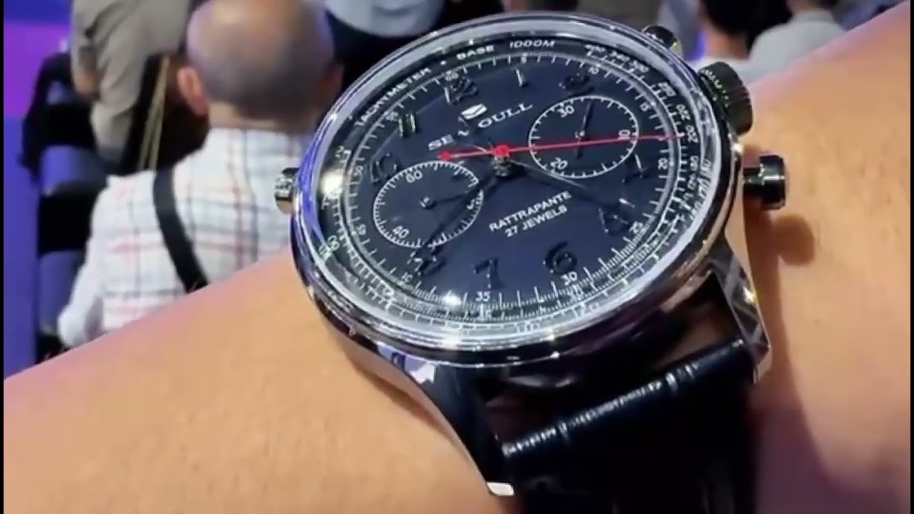Sea-Gull Rattrapante Blue Dial Edition Debuts at Hong Kong Watch & Clock Fair #seagullwatch