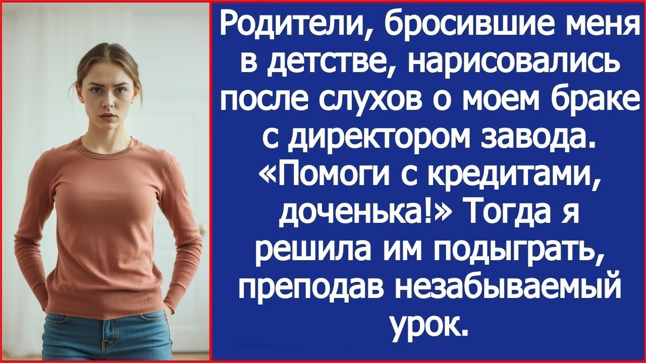 Родители, бросившие меня в детстве, нарисовались после слухов о моем браке с директором завода.