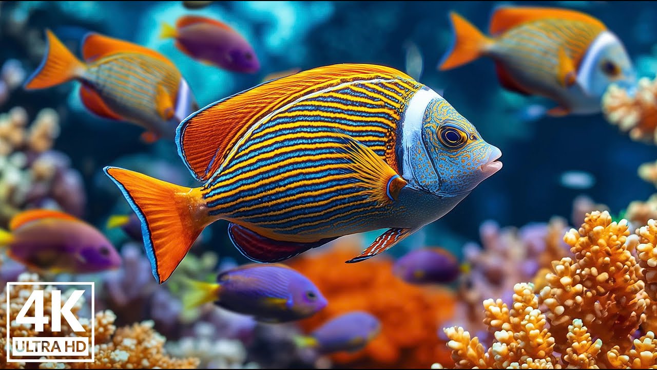 Deep Sea Calm 4K 🐋  Relaxing Shark Aquarium Music for Sleep & Meditation