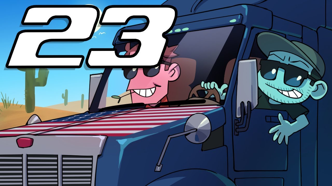 SuperMega Plays AMERICAN TRUCK SIMULATOR - EP 23: Free Willy