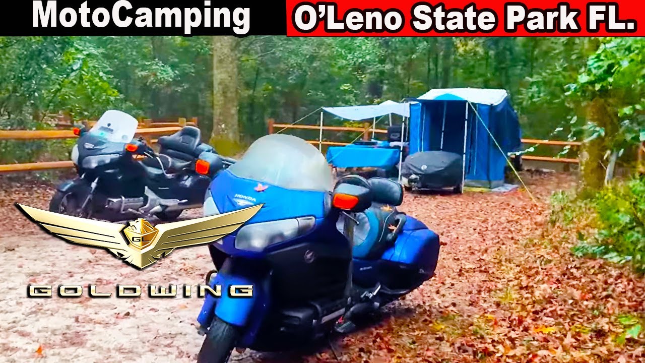 Motorcamping on Our Goldwings...In O'Leno State Park, FL.