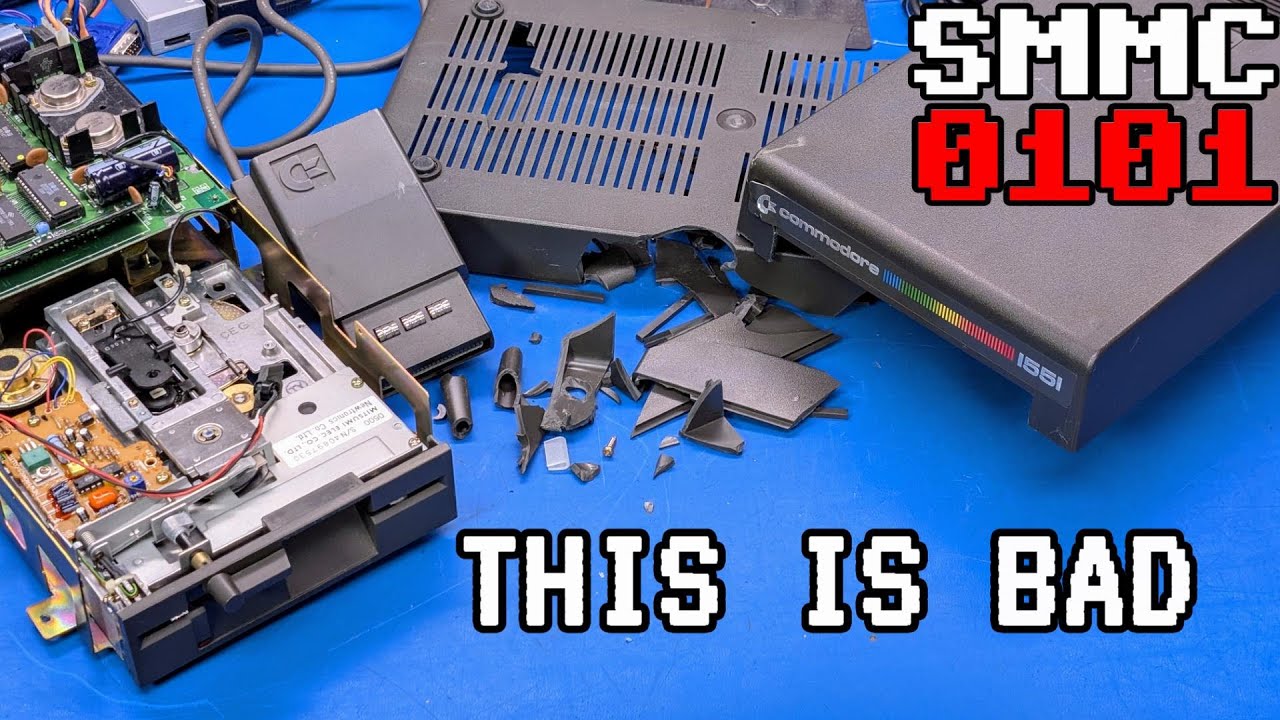 0101 A broken Commodore 1551 disk drive
