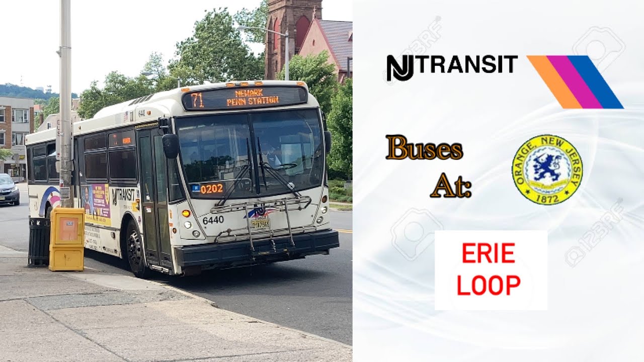 NJTransit Buses At Erie Loop in West Orange
