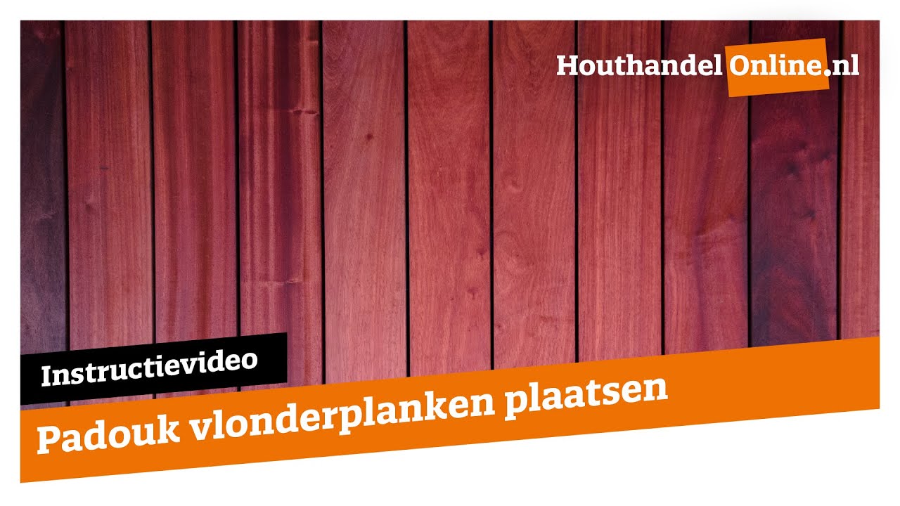 Padouk vlonder planken plaatsen  — Houthandelonline #17