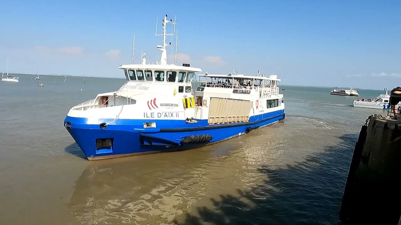 Départ du Ferry entre l'ile d'Aix et Fouras