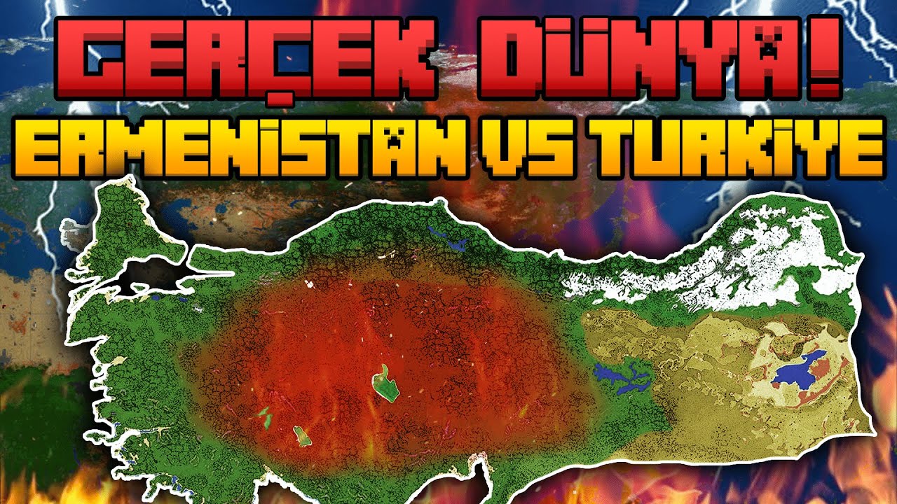 Türkiye Ermenistan Savaşı | Minecraft Gerçek Dünya Haritası