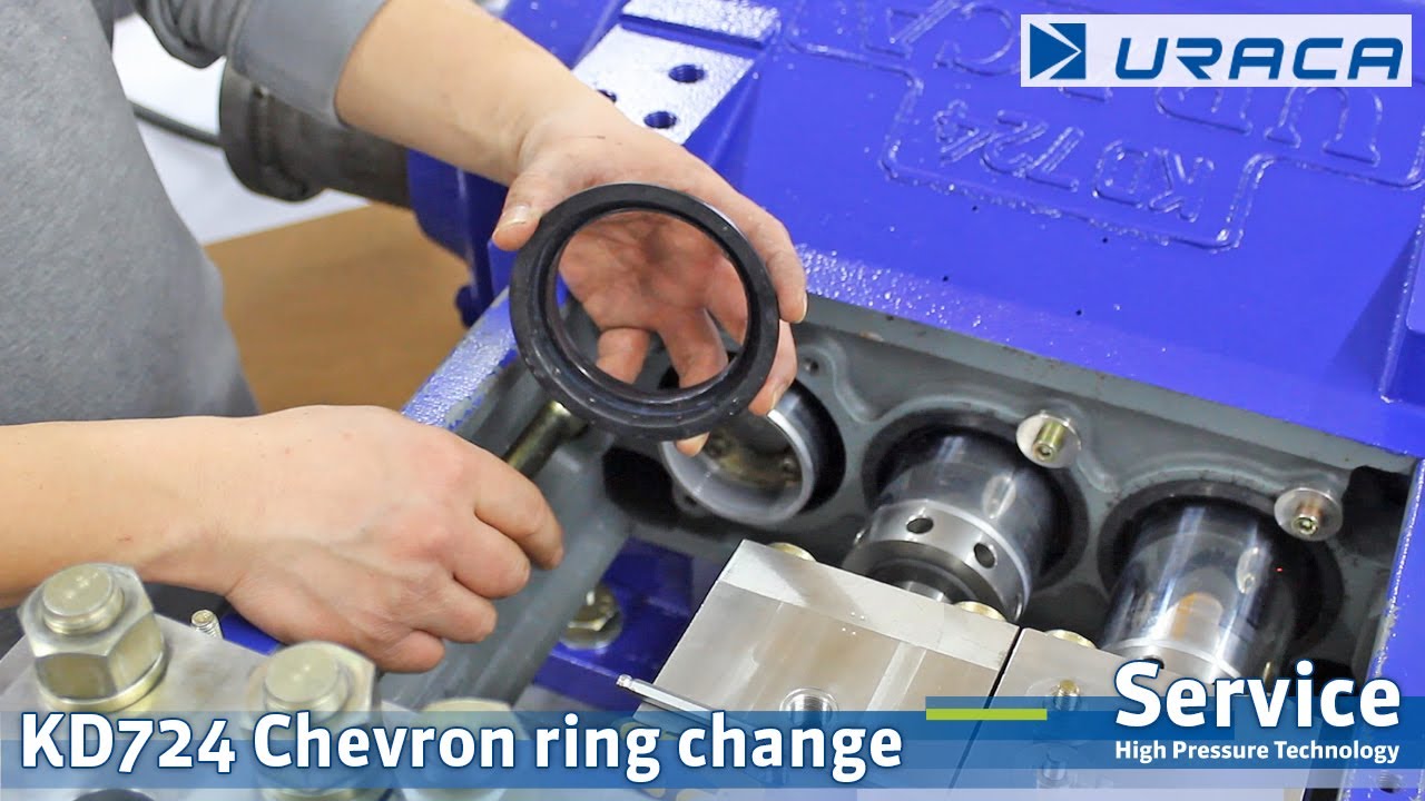 KD724 Chevron ring change - Manschettenwechsel - URACA