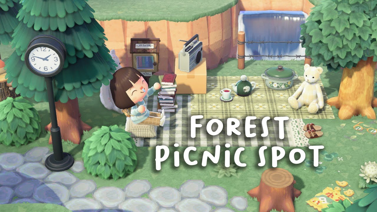 Landscaping a Forest Picnic Area | Animal Crossing New Horizons