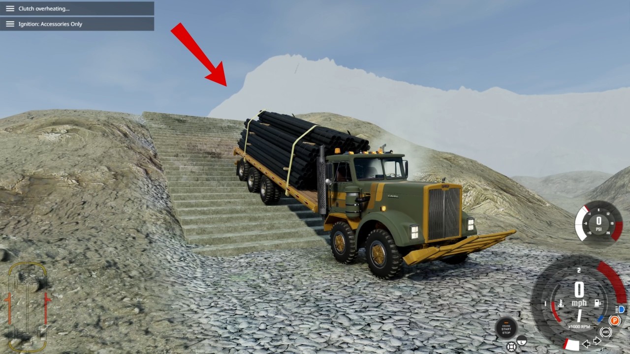 Heavy Truck Carrying Pipes Suspension Test – Can It Survive THIS?! 😱 (BeamNG.drive)🔥 😱