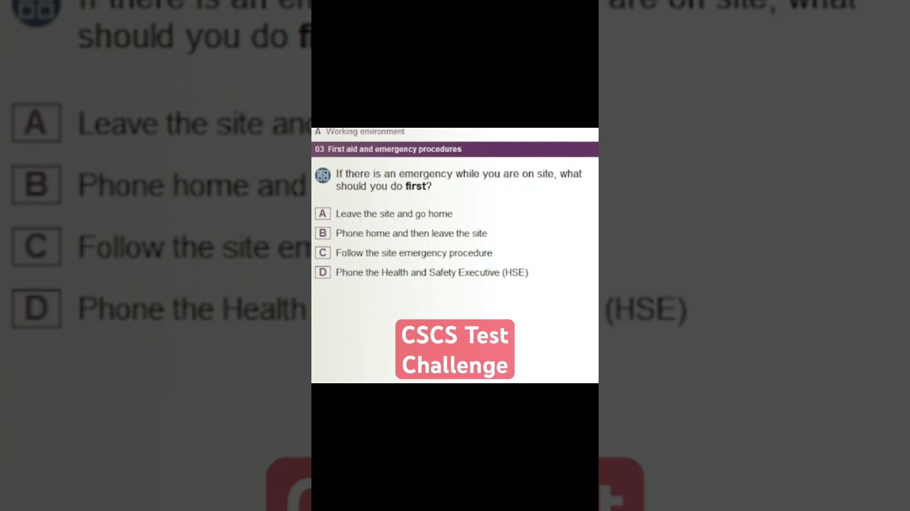 CSCS Test UK | CSCS Card UK 2024| #constructionsafety #cscscard #buildingcareers #english #exam