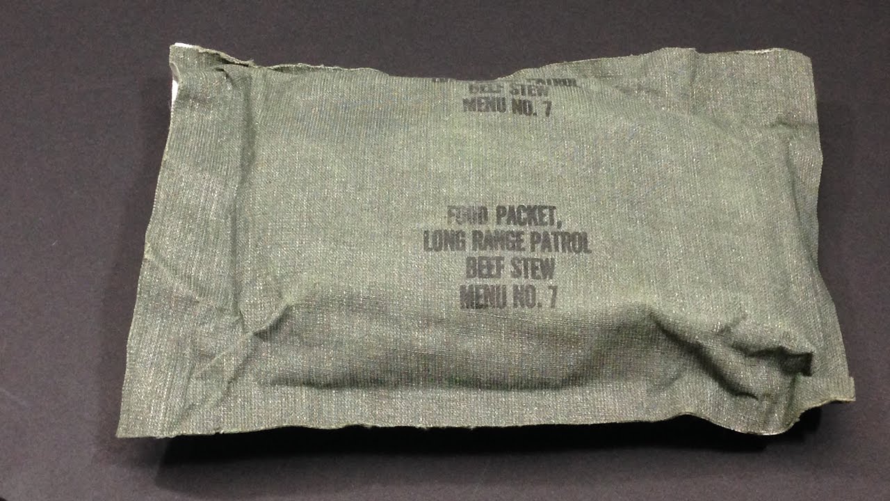 MRE Review 1968-72 Vietnam Era Menu 7 Beef Stew Lrp Lrrp Long Range Reconnaissance Patrol Ration