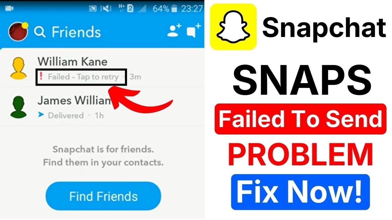 Snapchat Not Sending Snaps | Snap Failed to Send | Snapchat Error Fix