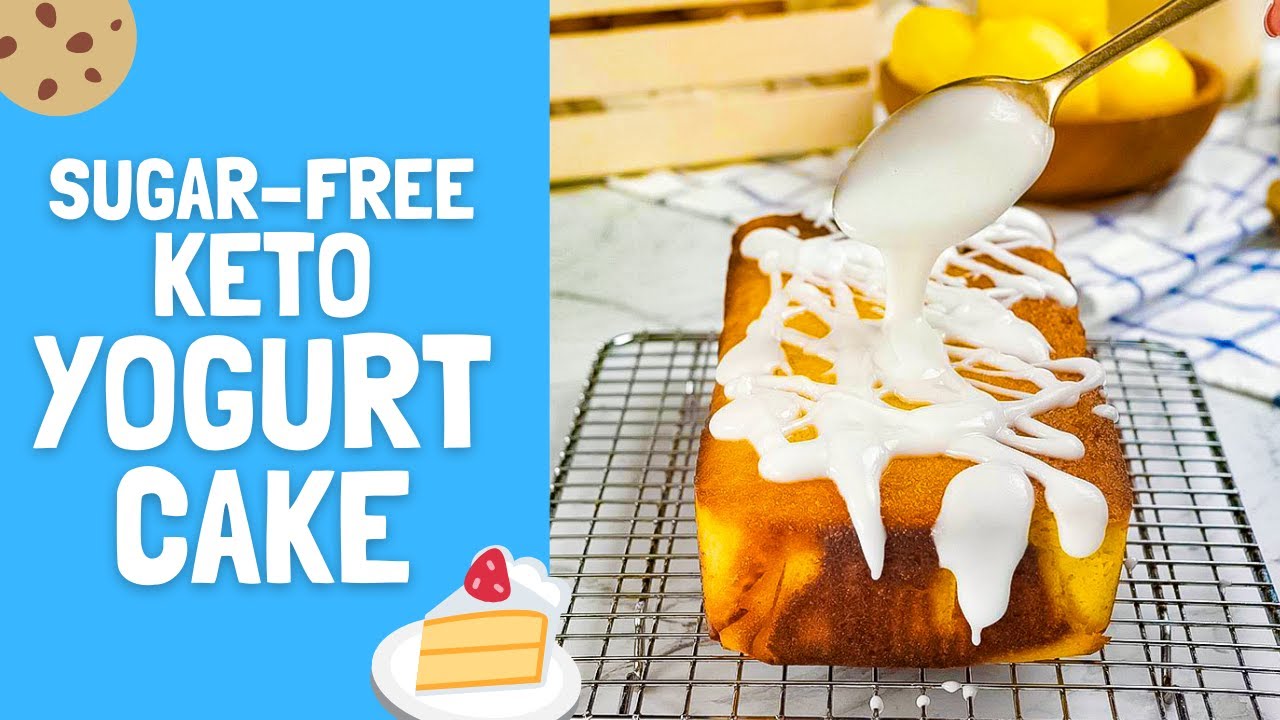 Keto Yogurt Cake Recipe - Healthy Low-Carb Sugar Free Dessert (2g Carbs)