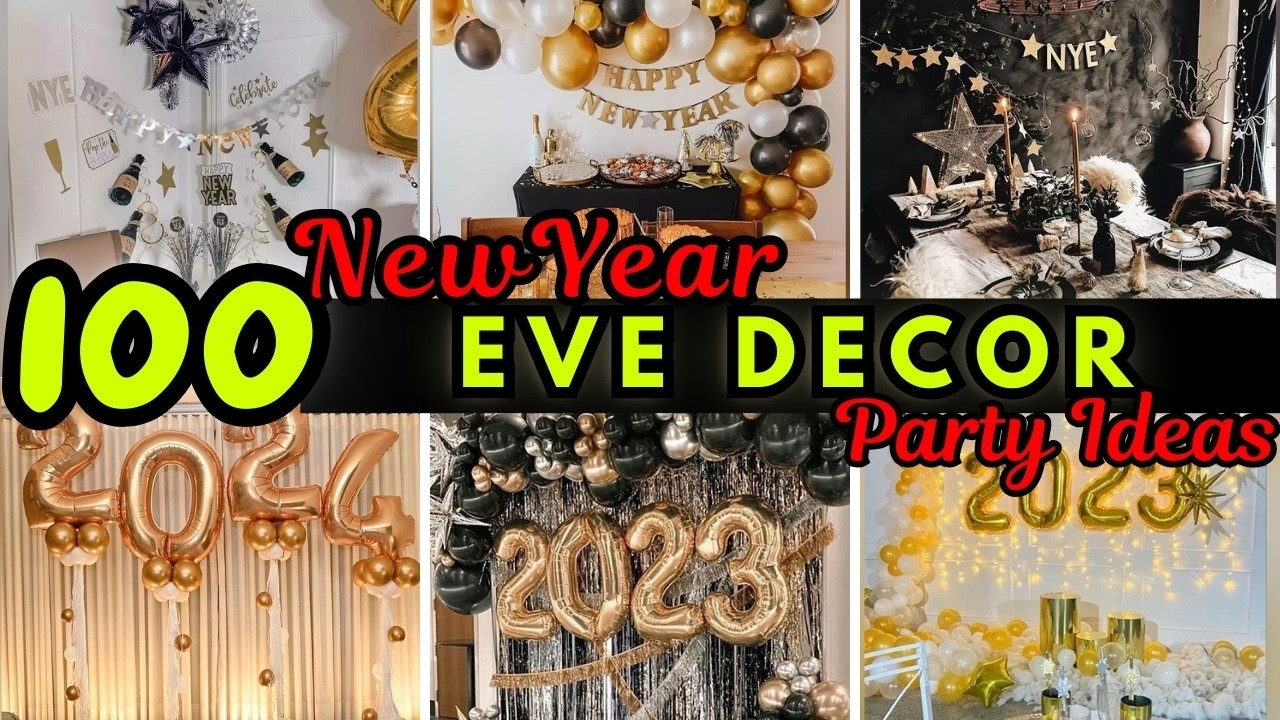 🎇100 DIY Popular New Years Eve Decor Ideas 2025 🍾 Nye Party Using Backdrops, Ballons, more
