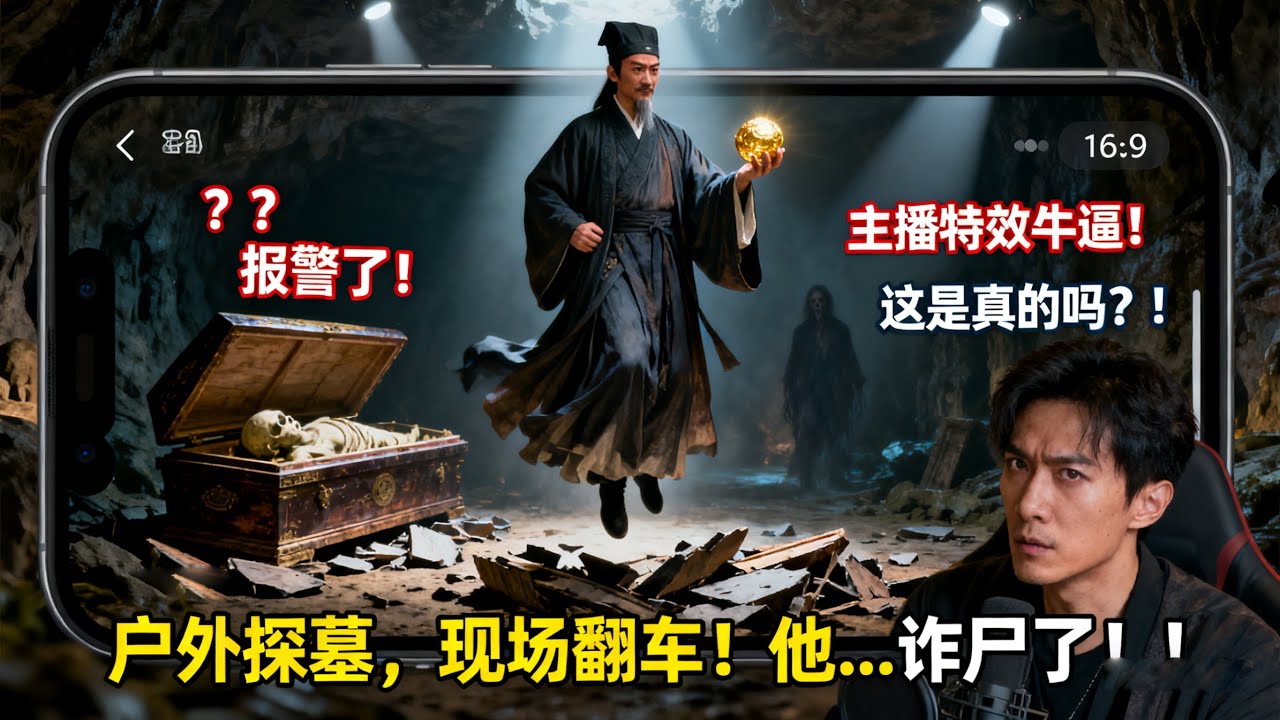 🔥【見棺發財】小夥埋葬妹妹挖到了祖師爺的棺材！竟詐屍了！帶著金丹期祖爺爺玩直播！#短剧 #古装