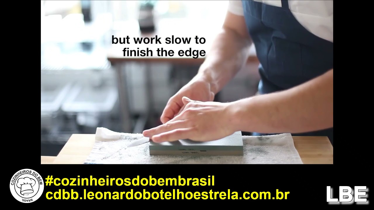 HOW TO SHARPEN AND REPAIR KNIFE | COZINHEIROS DO BEM BRASIL